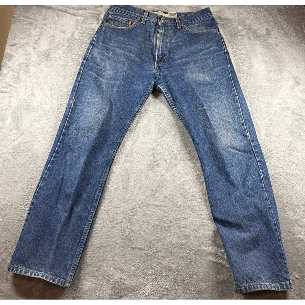 Vtg Levis 505 Regular Fit Jeans Mens 34x32 Canada Red Tab Denim